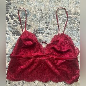 - La SENZA red Lace Lingerie Tank Top Size Medium